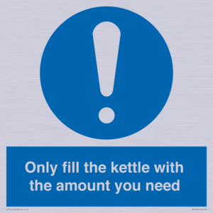 Only fill the kettle with the amount you need